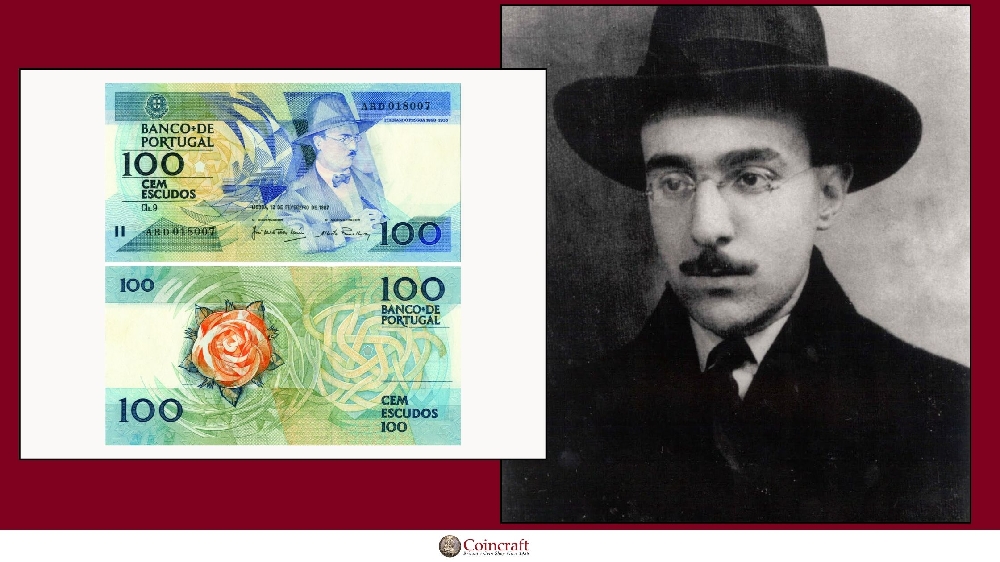 Portugese Escudos Featuring Fernando Pessoa - Coincraft